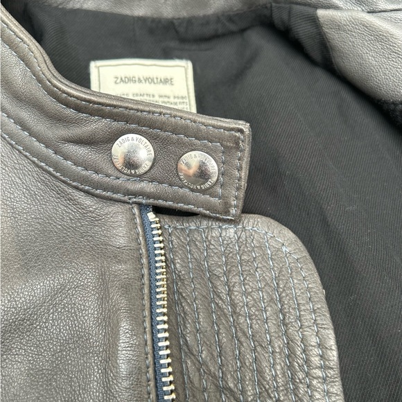 Zadig and Voltaire leather jacket. Size M. - Picture 6 of 14